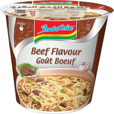 Indomie Cup Noodles 60 Gm-Beef, 24 Pieces Per Carton